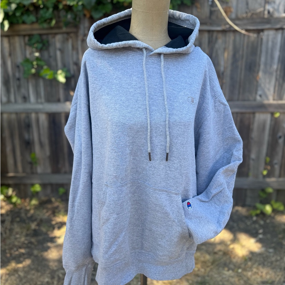 Champion Light Gray Pullover Hoodie